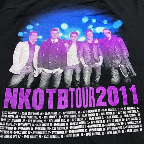 New Kids on the Block 2011 Pop Music Tour Top Tee Tshirt - Picture 5 of 7